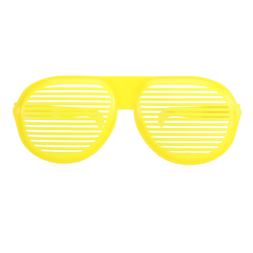 Unieke Gele Fun Glasses Party Oversized Shutter Brillen
