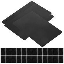 50St Zwarte Aluminium Metaal Naamkaart Blank Voor DIY Graveren
