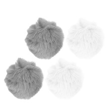4St Konijnenstaart Pompons Decoratie Kinderfeestjes