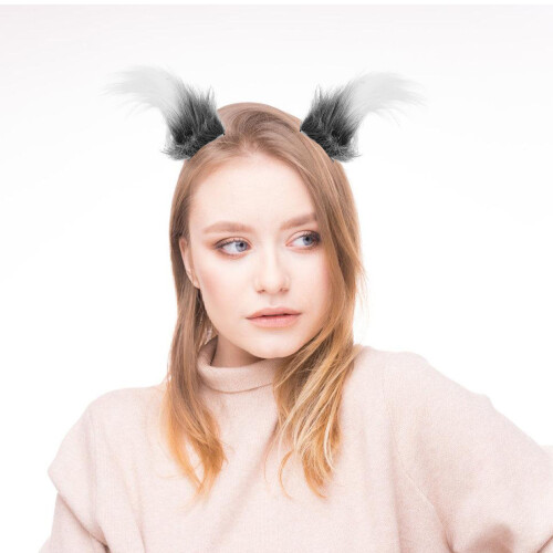 1Set Handgemaakte Kattenoren En Grey Party Props 2