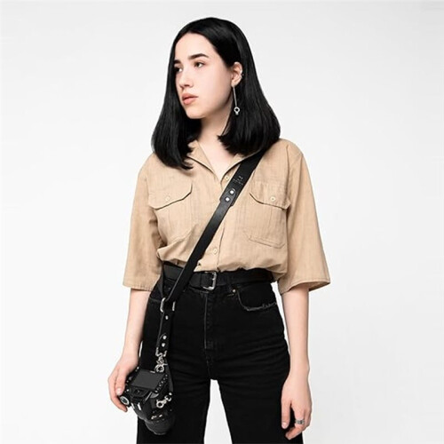 Leather Camera Strap Crossbody for DSLR, Mirrorless - Secure Dual Mount, Quick Release for Professional Photography 1
