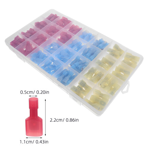 200St Verschillende Gekleurde Nylon Wire Terminals Snelkoppeling Set 1