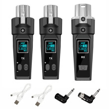 7pcs UHF Wireless Microphone System Adapter XLR Transmitter and Receiver for Dynamic Microphone Guitar Audio Mixer