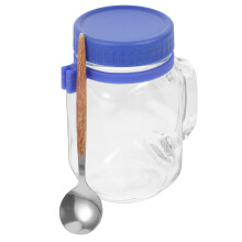 1Set Overnight Oats Cup Met Rvs Duurzaam Bewaarbakje