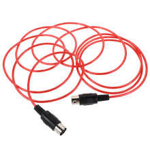 Rood Coiled 5-Pin Keyboard Kabel Voor Studio Opname