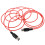 Rood Coiled 5-Pin Keyboard Kabel Voor Studio Opname 1
