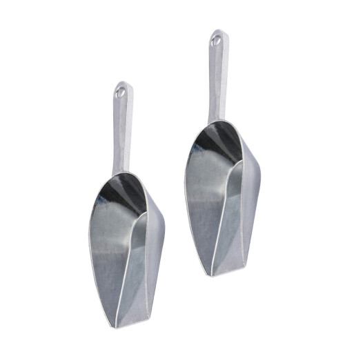 2 st. aluminiumlegering ijs schep met vierkante mond