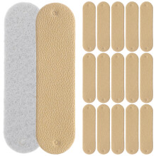 100St Gele PU Tags Voor DIY Kleding Haken En Breien Accessoires