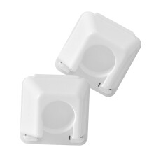 Curtain Rod Bracket Wit 2 Stuks 1,61x1,57x1,06 Inch