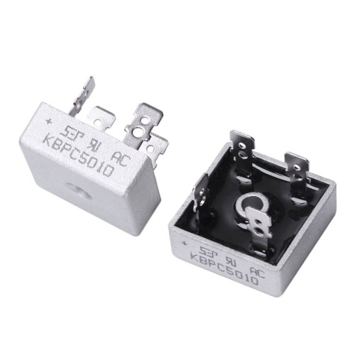 40 PCS 50A 1000V Metal Case Single Phases Diode Bridge Rectifier KBPC5010 2