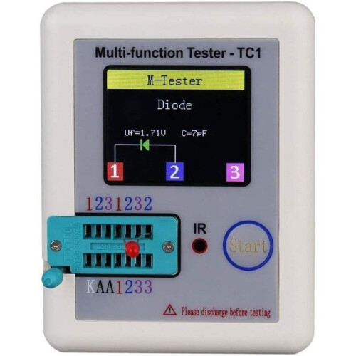 Multi-Functional TFT Backlight Transistor with Colorful Display -TC1 for Triode Diode Capacitor Resistor Transistor 1