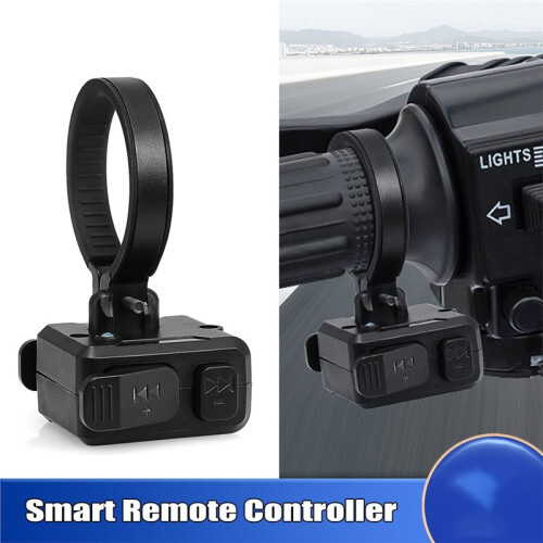 Motorcycle Bike Handlebar Remote Controller Button Wireless  Car Steering Wheel Control for Phone Music Volume 1