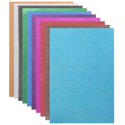 20 Vel Glitter Papier Voor Knutselen Zelfklevend
