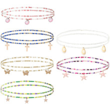 6 Kralen Legering Tailleketting Buikketting Riempje