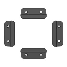 Wall Mount Anti-Theft Lock Holder for Tablets, E-Reader, Phone, Adhesive or Screws Install for Cooking Working Relaxing