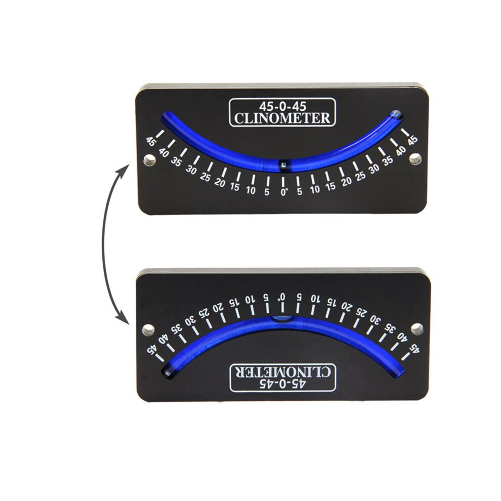 Compact Abs Inclinometer For Trail Hiking, Sailing, And Safety With Dual Scales 45-0-45 4713996746598