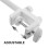 1Set Verstelbare Witte Microfoonhouder Bureauarm Met Stevige Clip 5