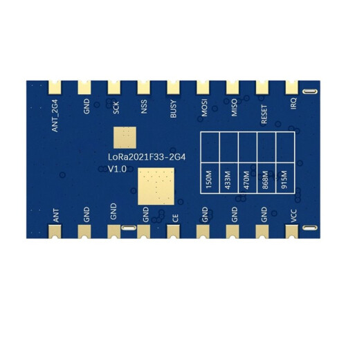 LoRa2021F33-2G4 2W High-Power LoRa Module Use LR2021 Sub-GHz 868-915MHz SPI Module,Wireless Module B 1