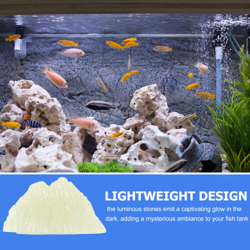 Glow Rocks Aquarium Decoratie Lichtgroen 1 Pack 2