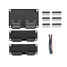 Zero Prototyping Board Kit Breadboard Expansion Set with 1 Large and 2 Small Boards Includes Matching GPIO