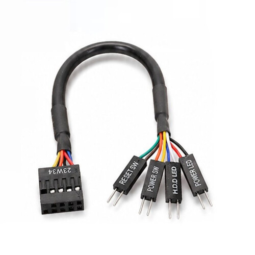Motherboard Reset Power SW  Jumper Cable for   Front F_PANEL Connection Cable  Startup Cable