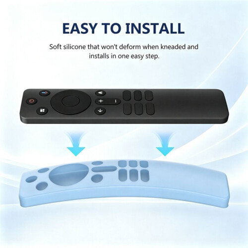 Protective Case for  XMRM-N5 Remote Control Case Silicone Shockproof TV Remote Cover Black