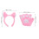 1Set Oor Hoofdband Roze Dier Accessoire 2