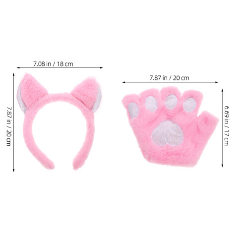 1Set Oor Hoofdband Roze Dier Accessoire 1