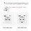 EU Power Socket with Type-C Charging for Home 5V Intelligent Charging Port 86x86mm PC Panel USB Wall Socket 16A Outlet 5