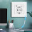 EU Power Socket with Type-C Charging for Home 5V Intelligent Charging Port 86x86mm PC Panel USB Wall Socket 16A Outlet 3