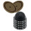 230ml Reusable Coffee Capsule Set, Refillable Filter Shells with Silicone Lids, Spoon and Brush for 6