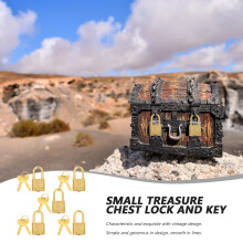 5Sets Lichtgewicht Plastic Padlocks Met Sleutel Voor Sieradendozen