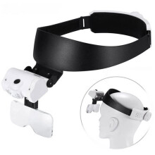 Mounted Binocular Loupe Magnifier LED Headband Magnifier Glasses 1x-3.5x for Reading Electronic Repair