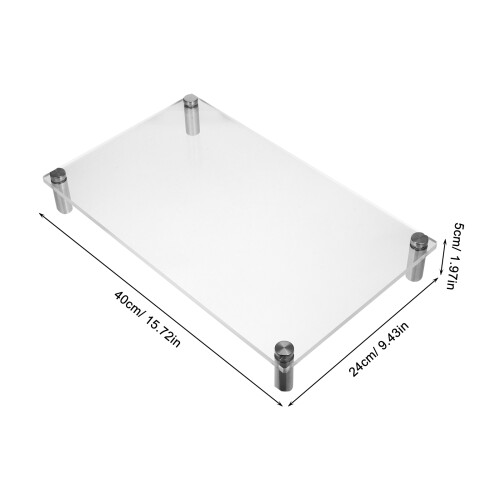 Monitorverhoger Acryl 1 15,7 X 9,4 X 2,0 Inch 1