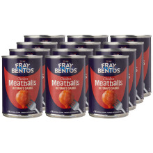 Fray Bentos Chicken Meatballs in Tomato Sauce, Microwaveable, Tinned Meat Balls,