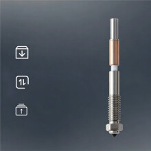 For QIDI Plus4 Bimetal Nozzle Quick Removal Ceramic Insulation Integration 0.8mm Nozzles HighTemperature Resistance