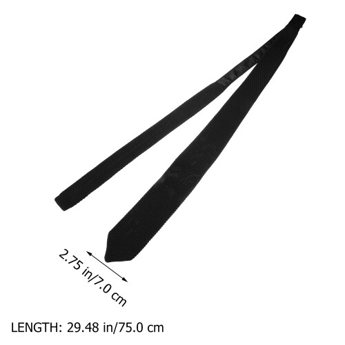 Zwarte Polyester Party Stropdas Comfortabel En Stijlvol 1