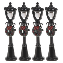4 Stuks Mini Straatlantaarn Modellen Voor Poppenhuis Decoratie