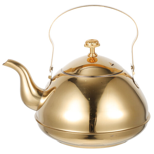 Gouden Rvs Theepot Met Ingebouwde Theefilter