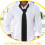 Zwarte Polyester Party Stropdas Comfortabel En Stijlvol 5