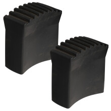 2St Ladder Voethoezen Zwart Duurzaam Rubber Antislip Accessoires