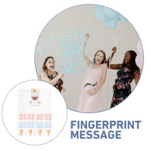 1 Set Gender Reveal Spellen Hij Of Poster Met Roze Sticker