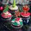 24St Assorti Kerst Cake Decoratie Wit Cupcake Topper 7