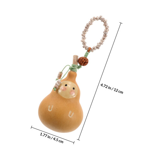 Natuurlijke Kalebas Auto Sleutelhanger Multi Kleuren Decor