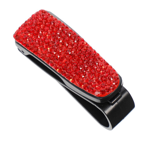 Car Use Zonnebrilclip Rood Plastic 1 Set
