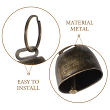 10St Gouden Handheld Metalen Koeienbell Voor Sportfeest Decoratie