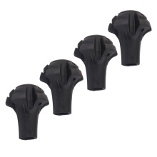 4 Wandelpaalmantel Accessoires Voetpluggen Zwart