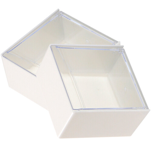 2 Stuks Filters Papier Opbergdoos Rond Wit Plastic