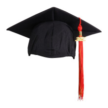1Stk Schwarze Studenten-Hut 2021 Mit Goldquaste Für Abschlussfeier