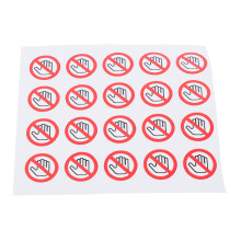 20St Waarschuwing Stickers PVC Kleurrijk Veiligheidsbord Vervoering